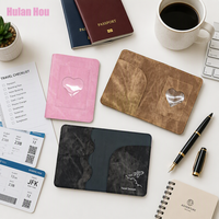 Porte-passeport vintage à motif cowboy YY, à broder soi-même, avec finition DIY, multifonctionnel, pour billets d'avion et cartes