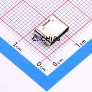 BTC-TC6S-23 USB Connector SMD Connector ( Connector Type: Type-C )( Gender: Female )( Mounting Type: Horizontal Mount ) - Product Image 1