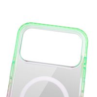 Étui de téléphone protecteur antichoc en TPU + acrylique magnétique en cristal sport multicolore de haute qualité pour les séries 17/16/15/14/13