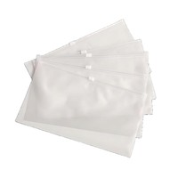 Sacs à fermeture éclair mats noirs givrés personnalisés en gros avec logo de marque pour l'emballage réutilisable de vêtements, chaussettes et chaussures