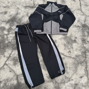 Áo khoác gió thể thao nam chất liệu nylon phản quang, có thể in logo tùy chỉnh, kiểu dáng thời trang, chống thấm nước, khóa kéo, thích hợp làm áo khoác công sở. - Product Image 2