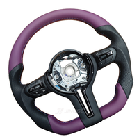 Volant de voiture BMW en cuir violet pour BMW M3 M4 M5 M6 F30 F10 F60 F80 F20 F22 F31 F32 E46 E71 E90 E92 E91 E92 E60 X1 X3 X5