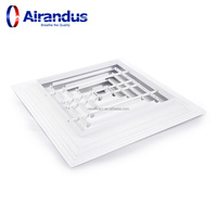 Volets d'aération carrés flexibles industriels en aluminium, accessoires de persiennes à lames opposées, volets de conduit d'air, diffuseur d'air CVC