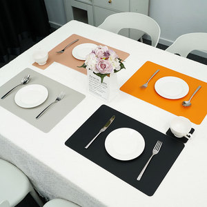 Wholesale Leather Table Placemat Waterproof Oilproof Heat Resistant Dining Mat for Home Hotel Western Restaurant YC-0024 Waterpr - Product Image 2