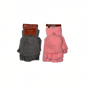 Guantes Invierno Half Finger Flip Cover Winter Gloves 12Pcs - Product Image 1