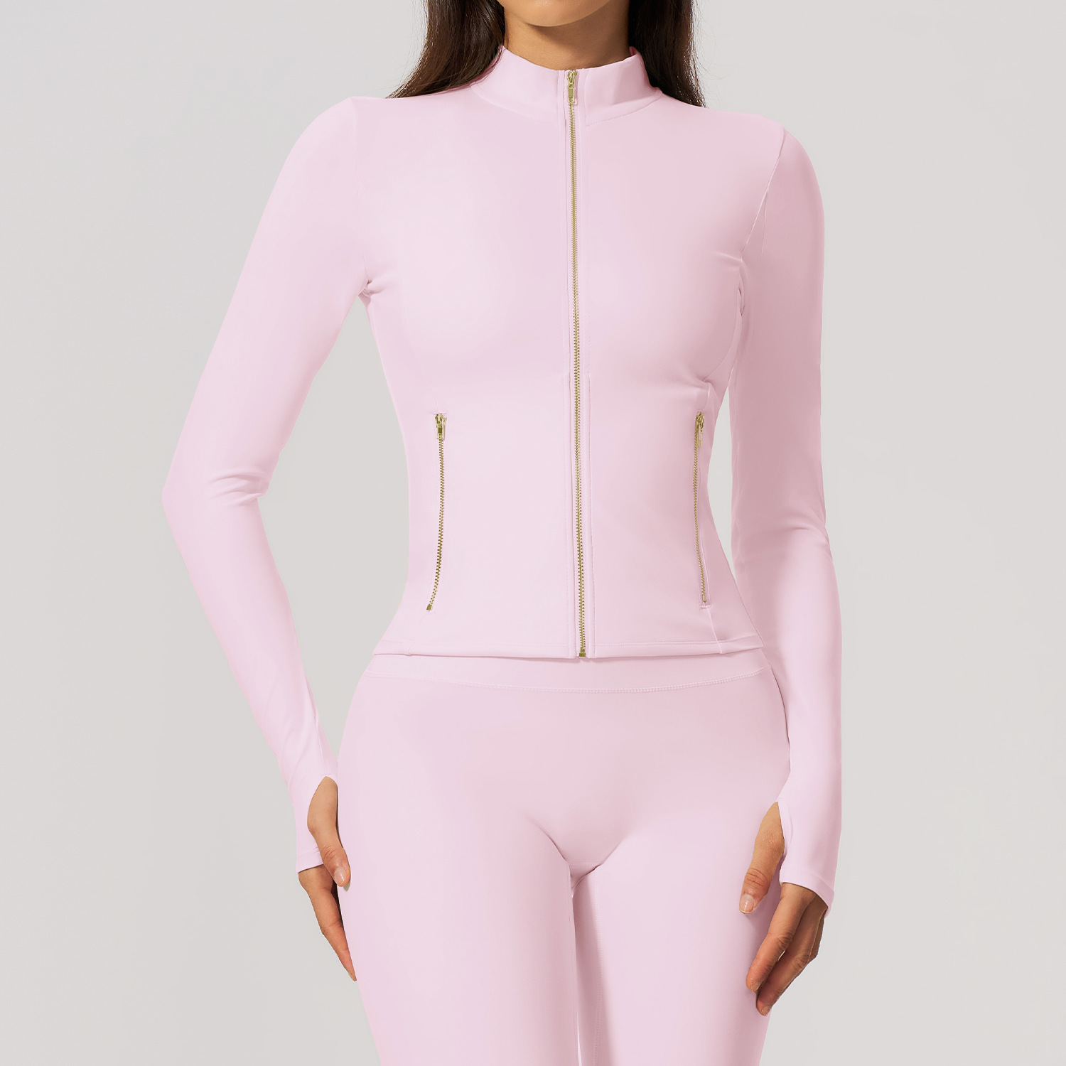 Zip-Up Activewear Set (5529): colour and size-option reference for private-label production