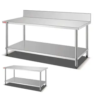 澳大利亚用推倒式Inox厨房工作台/不锈钢工作台/厨房角落食物准备桌
