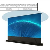 Écran de projection électrique UHD de haute qualité 4K CBSP UST ALR Laser 16:9 120 pouces Écran de projection motorisé pour la maison
