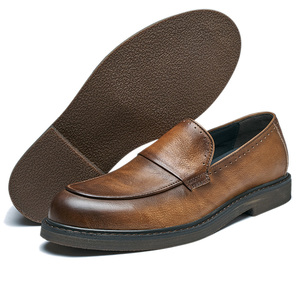 Chaussures habillées en cuir véritable de haute qualité pour hommes, marron et noir, design personnalisé, vente en gros pour la <span class=keywords><strong>saison</strong></span> automne-hiver - Product Image 3