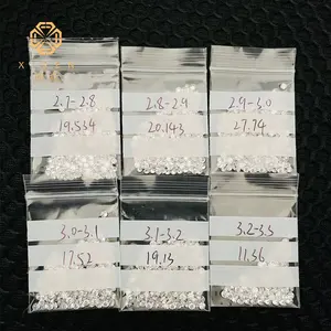 Wholesale Lab Grown Diamond 0.8-3.3mm DEF/GH VS1 Cvd Melee Diamond Hpht Lab Diamond