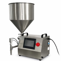 Machine de remplissage semi-automatique pour beurre de cacahuète, pâtes, liquides, sauces, yaourts et huiles