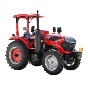 Fornecedor de fábrica de trator compacto agrícola 70hp 80hp 90hp Trator de roda agrícola