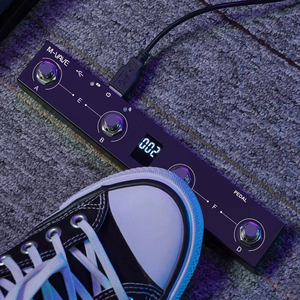 M-VAVE ช็อกโกแลตบลูทูธ <span class=keywords><strong>MIDI</strong></span> ฟุตคอนโทรลเลอร์, สวิตช์ 4 ตัว, แป้นเหยียบไร้สายพร้อมการควบคุมผ่านแอป, การพลิกแผ่น, การควบคุม DAW - Product Image 6