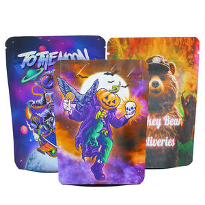 Bao bì chết cắt nhiệt niêm phong đứng lên túi thực phẩm in 3.5g Túi nhôm nhựa Ziplock 3.5 tùy chỉnh Túi Mylar - Product Image 3