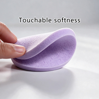 Lot de 12 éponges nettoyantes faciales en PVA compressé, réutilisables, exfoliantes, bandes sèches douces et lavables pour le démaquillage