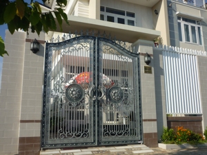 Puerta de Hierro de Estilo Francés de Origen Vietnamita con Acabado con Recubrimiento en Polvo y Servicio Técnico de Diseño en Línea, Tubo de Acero de 50x50 mm - Product Image 2
