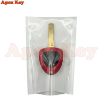 Coque de clé de voiture Ferrari 458 de haute qualité à 3 boutons pour 458/488/599/612 FF, télécommande de voiture, clé rouge en ABS, FCC ID012432