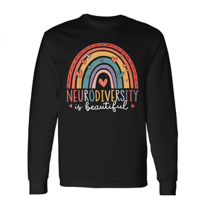 Camiseta de manga larga Neurodiversity Is Beautiful, mes de concienciación sobre el autismo y el TDAH - Product Image 2