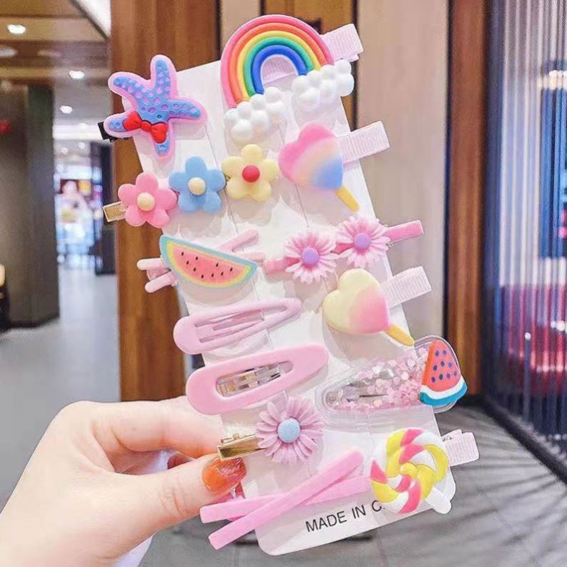 Top 14pcs/set Cute Flower Butterfly Fruit Candy Princess Girl Baby