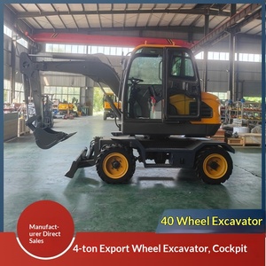 Exportation vers l'Afrique, mini-excavatrice à 4 roues, excavatrice agricole pour vergers, excavatrice à 40 roues, fabricant source - Product Image 1
