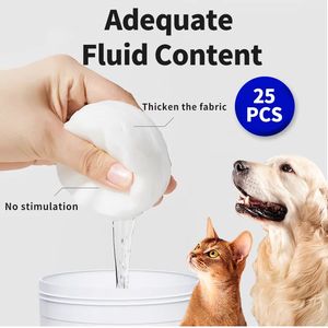 Lingettes humides jetables et réutilisables pour animaux de compagnie, lingettes nettoyantes pour les taches de larmes, lingettes sûres pour les yeux et les oreilles des petits chiens, chiots et chats - Vente en gros usine - Product Image 2