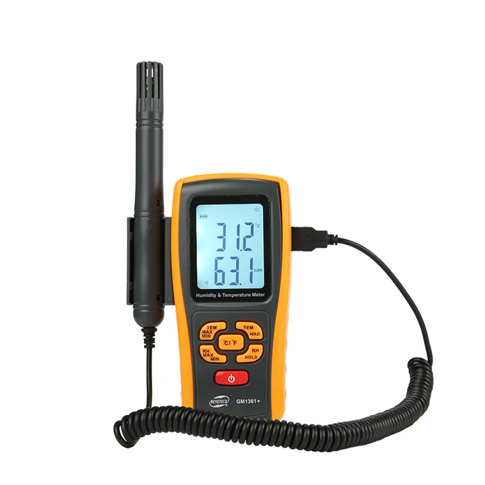 BENETECH GM1361+ Digital Temperature Humidity Meter LCD Display Hygrometer Thermometer Factory, laboratory, warehouse