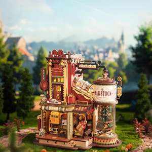 Cadeau <span class=keywords><strong>de</strong></span> <span class=keywords><strong>Noël</strong></span>, puzzle 3D en bois, modèle éducatif à assembler, artisanat fait main, blocs <span class=keywords><strong>de</strong></span> construction <span class=keywords><strong>de</strong></span> maison, jouet pour enfants - Product Image 3