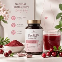Extrait de Canneberge Naturel en Poudre 25% 50% PACs Qualité Alimentaire Certifié Halal Testé HPLC Extrait par Solvant pour la Santé Urinaire