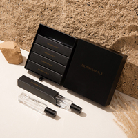 Boîte à parfum personnalisée, boîte d'échantillons de parfum, boîtes d'emballage cadeau, logo noir, FSC Lionwrapack