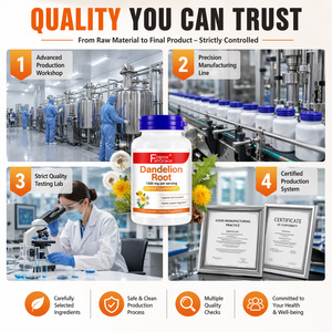 Complément de racine de pissenlit 1500 mg par portion – Soutient la fonction hépatique, favorise une digestion saine et un transit optimal – Capsules de racine de pissenlit - Product Image 3