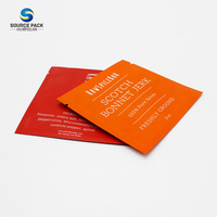 Petit sac en mylar à 3 joints latéraux personnalisés Sachets d'échantillons cosmétiques pour shampooing revitalisant crème pour le visage pour lotion