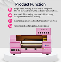 Printer UV DTF 3D A3 untuk Pencetakan Kaos dan Tabung, Head Print DX7, Semi-Otomatis, Daya Cuci Tinggi, Roll-to-Roll Non-Detachable