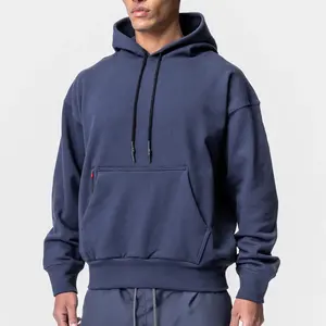 custom logo design private label technical streetwear heavyweight essential zip pocket waterproof french terry hoodie men