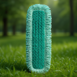 Panno in Microfibra Verde 60 Cm con Frange Organiche - Product Image 3