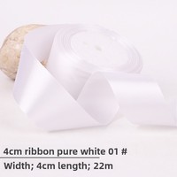 Realistis kualitas tinggi kain buatan bunga mawar 4cm warna-warni DIY pita buatan tangan pita merah