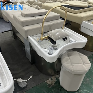 Kisen Chaise de massage et de lavage des cheveux très vendue, Table d'hydrothérapie spéciale pour salon de coiffure, Équipement de lit de massage et de lavage des cheveux - Product Image 3