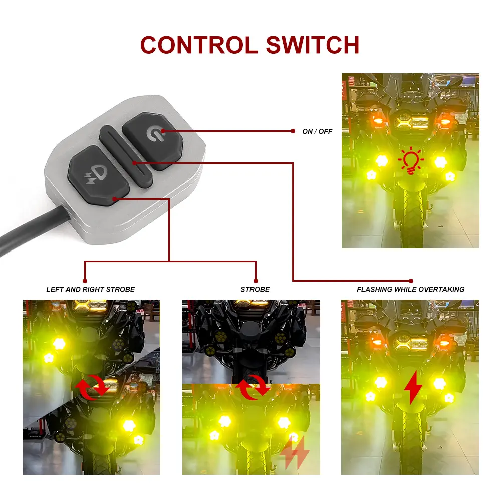 4.5 Inch LED Light Pods Auxiliary LED Spot Spotlight Motorcycle Fog Lamp Mini Offroad LED Driving Lights For Motorcycle