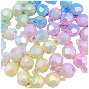 Iridescent Macaron Pendant Beads 16mm Plastic Resin For DIY Jewelry Making Bracelets Pendants Keychains - Product Image 5