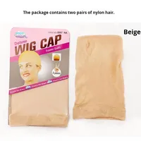 Zhuoke – Lot de 2 bonnets à perruque en nylon très élastiques pour perruques – Grande vente