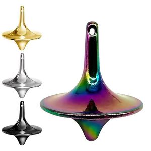 Juguete Antiestrés de Metal con Forma de Totem de Película, Giroscopio Plateado para Girar con la Mano, Pequeño Ciclón Giratorio para Dedos, Regalos para Niños - Product Image 4