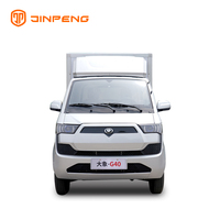 2024 JINPENG G32 Green Power Mini camioneta eléctrica de alta velocidad 1280KG capacidad de carga gran oferta caja de camión cerrada de litio