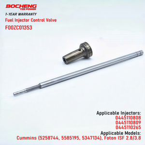 F00ZC01353 คอมมอนเรลชุดวาล์วควบคุมหัวฉีดสำหรับ 0445110808 0445110809 หัวฉีดโฟตอน คัมมินส์ ISF 2.8/3.8 เครื่องยนต์ - Product Image 1
