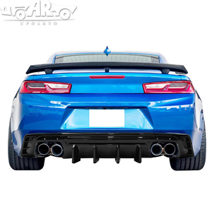 Haosheng pièces automobiles d'usine diffuseur de pare-chocs arrière en plastique aspect fibre de carbone lèvre arrière pour <span class=keywords><strong>Chevrolet</strong></span> Camaro 2015-2023 - Product Image 5