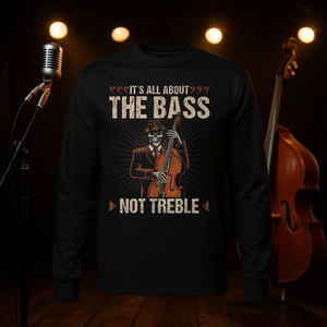 Camiseta de manga larga All About The Bass Jazz Double Bass Fiddle - Product Image 3