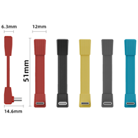 Kabel Data USB4 PD 240W USB C Male ke Type C Male 80Gbps Transfer Audio 8K FPC Portabel Kabel Pendek untuk Notebook dan Ponsel