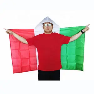 EK 2024 Italy football fan body flag with hood Italian cape flag with hood