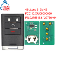 SZMAISHI Vente en gros Clé de voiture intelligente pour Cadillac Escalade 2007-2014 / 4 boutons 315 MHz / PN 22756463 / OUC6000066 Télécommande d'entrée sans clé