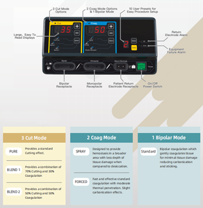 Unidade Eletrocirúrgica de Alta Precisão e Confiabilidade com Lápis Eletrocirúrgico para Diatermia Médica Veterinária - Product Image 4