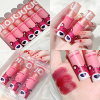 Lip Gloss Grosir Logo Kustom Label Pribadi Tahan Air Lipstik Tahan Lama Mini Matte Velvet Lip Gloss Set Hadiah Makeup