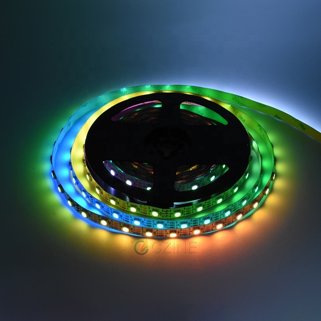 Addressable WS2812 5050 Rbgic Pixel LED Light Strip LED Strip Programmable Flexible LED Light Strip